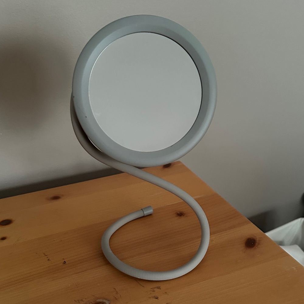 Gray Flexible Vanity Mirror Great for Travel